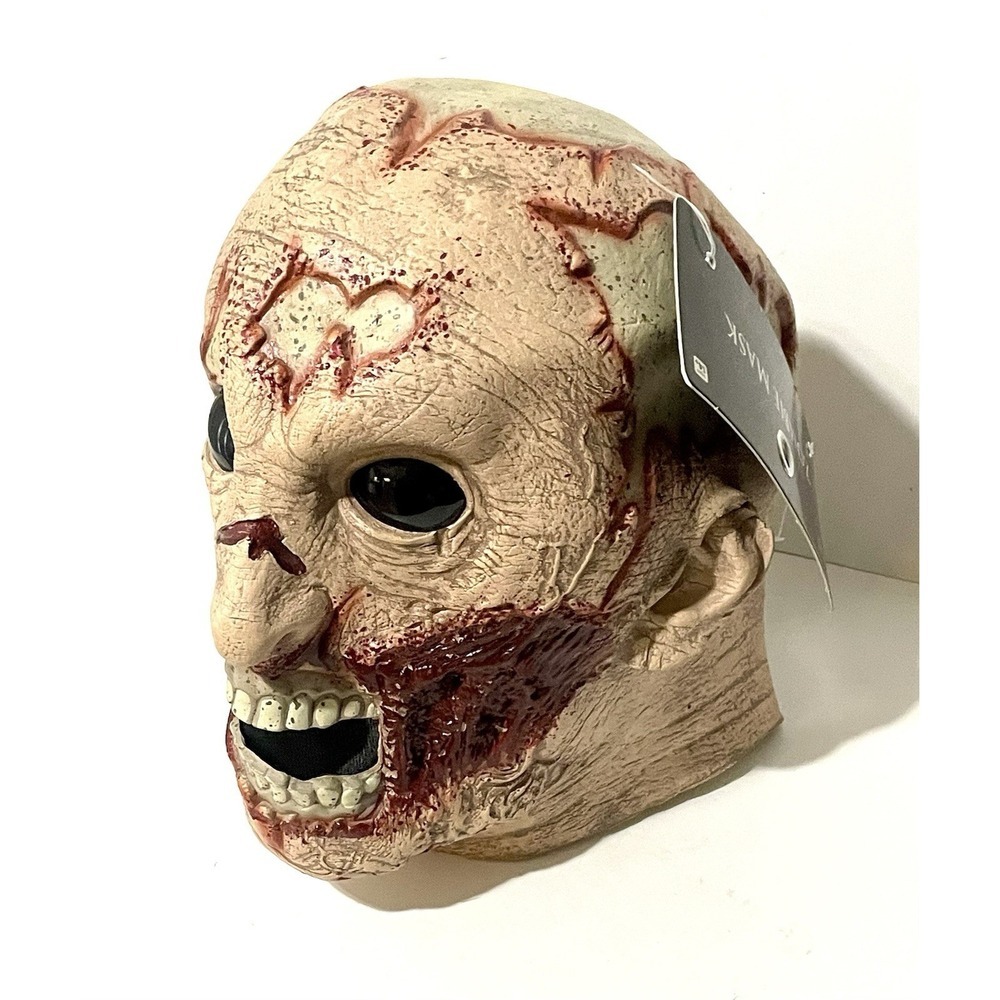New SPIRIT Halloween ZOMBIE Mask Adult Halloween Scary Zombie Mask - Picture 2 of 4